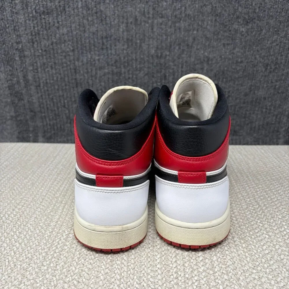 Nike Air Jordan 1 Mid Chicago Red White Black Men’s Size 10.5 554724-173